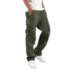 Pantalones casuales deportivos rectos para hombre transfronterizos de Amazon AliExpress, nuevo diseño multibolsillos, color liso de Wish, talla grande, cordón, longitud larga