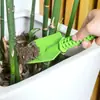 Accesorios para Niños Herramientas de Jardinería Azada de Plástico Suministros para Flores Arar Plantar Juego de Tres Piezas Pala Azada Plantar Flores