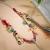 Cordón Colgante de Cuerda Encerada Hecho a Mano Estilo Xizang de Alta Gama, Hilo Colgante Multicolor para Varillas de Incienso, Amuletos Budistas y Colgantes Thangka