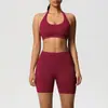 Nuevo Estilo Halter, Espalda Hermosa, Cintura Alta, Levantamiento de Glúteos, Shorts Ajustados, Ropa de Yoga, Transpirable Absorbente de Sudor Ropa para Correr Fitness, Traje Deportivo