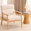 Poltrona de madeira maciça simples, moderna e casual para sala de estar, casa de chá, estilo japonês, ideal para cafeterias, escritórios e salas de negociação.