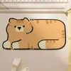 Alfombrilla de Piso para Baño Estilo Dibujos Animados, Antideslizante, Absorbente de Agua, Alfombra Suave para Baño, Cocina, Felpudo, Entrada de Baño, Alfombra de Inodoro