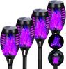 Luces de llama para exteriores transfronterizas luces solares luces de antorcha de Halloween luces de piso de inducción automática para exteriores luces de césped