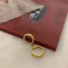Pendientes de Aro con Cadena Estilo Europeo y Americano para Mujer, Aros de Oreja Vintage con Cadena de Tanque, Pendientes Únicos, Pendientes de Moda Estilo Minimalista