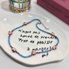 Collar de cuentas con forma de estrella de manzana color dopamina "Apple Paradise", novedad de 2024, cadena de clavícula de lujo para verano.