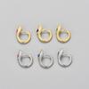 Europeo y Americano Transfronterizo Retro Serpiente Espíritu Personalidad Lujo Ligero Hebilla de Oreja Nicho Texturizado Arete Exótico Serpiente 9 Aretes Estilo Spice Girl