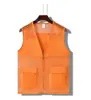 Chalecos Educativos Personalizados con Impresión de Logo, Chalecos Reflectantes para Voluntarios, Chalecos de Red con Múltiples Bolsillos para Pesca, Ropa de Trabajo para Voluntarios