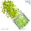 Kit de Unhas Verdes Transfronteiriço 12 Cores Misturadas Lantejoulas para Nail Art Laser Pó Escarlate Joias para Nail Art Broca Adesivo para Unha