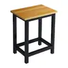 Taburete de acero y madera taburete cuadrado engrosado taburete de estudio taburete para el hogar taburete de color taburete de comedor taburete para escritorio de entrenamiento
