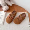 Zapatos Retro Mary Jane para Niñas, Nuevos Zapatos Planos de Suela Suave de Otoño para Niños de 3-6-12 Años, Zapatos de Princesa para Niños, Zapatos Planos de Suela Suave