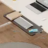 Tablero de Extensión para Escritorio Oficina Escritorio Perforación-Gratis Ampliación Extensión Artefacto Escritorio de Computadora Plegable Bandeja para Teclado