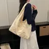 Bolsa de Verano 2026 Nueva de Nicho con Bordado de Pájaros para Debajo del Brazo para Mujer, Gran Capacidad, Versátil, Ligera, Lona de Nylon de Secado Rápido