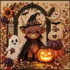 Nuevas Pegatinas de Perlas de Halloween Transfronterizas 5D Creativas Hechas a Mano Día de la Independencia Americana Pintura de Diamantes DIY Manualidades para el Hogar