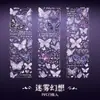 Rastros de Mariposa y Poesía Pegatinas Guka Doradas en Foil 3D Retro Ligero Estilo Ins Mariposa de Cristal Vasos de Agua Diario Material de Decoración DIY