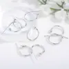 Venta directa de fábrica el más vendido versión coreana de joyería para orejas accesorios semiacabados pendientes de metal hechos a mano diy pendientes femeninos aro pequeño para la oreja