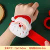 Boneca de Pelúcia de Natal Argola de Pressão Desenho Animado Fofo Papai Noel Pulseira Brinquedo Atacado Pequenos Presentes para Crianças