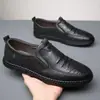 [Atacado de Fábrica] Sapatos Masculinos Couro Genuíno Casuais Couro Macio Solado Macio Sapatos de Pai Novos Sapatos de Couro Masculinos 2025 Sapatos Casuais