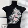 Novo simples moda contraste de cor bordado tubo de contas tridimensional bordado acessórios decorativos renda remendo suéter apliques