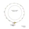 Collar de Perlas Planas Imitación Barroca Multicapa Nuevo de Gran Venta Transfronterizo, Collar de Perlas de Lujo Ligero y de Gama Alta para Mujer