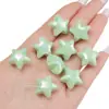 Cuentas de Acrílico Color Chapado AB Corazón de Melocotón Estrella de Cinco Puntas Cuentas Hechas a Mano DIY Collar Pulsera Accesorios para Ropa