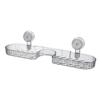 Ventosa grifo estante de almacenamiento transparente inodoro baño mesa de lavado pared almacenamiento artefacto mayoreo