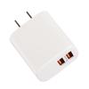 Cargador de teléfono móvil con doble USB de 2,4 A. Normativa europea. Normativa americana. Normativa británica. Normativa india. Cabezal de carga rápida para teléfono móvil de 12 W.