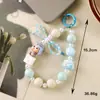 Dopamina Muñeca Popular Bonita con Cuentas Cadena para Teléfono Móvil Colgante Joyería Regalo Llavero Portátil Anti-Pérdida