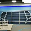 Estante Criativa Poligonal para Livros de Biblioteca, Livraria Escolar, Armário de Armazenamento de Livros de Chão e de Parede, Gabinete de Grade Combinável Multicamadas