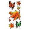 Adesivos de Tatuagem Flor Colorida Impressa em 3D Esboço Colorido Venda Direta da Fábrica Atacado em Estoque Adesivos de Tatuagem à Prova d'Água