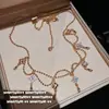 Pulsera de Moneda de Dinero Tradicional de Filigrana con Nácar y Conjunto con Collar de Borla de Gota de Agua para el Festival del Bote del Dragón
