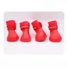 Botas de Chuva para Cachorro, Sapatos de Silicone Impermeáveis para Pets com Tira de Velcro e Solado Texturizado Antiderrapante, Botinhas de Cano Médio-Alto para Cães Pequenos e Médios, Calçado para Passeio ao Ar Livre em Chuva e Neve