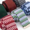 Nueva corbata de lazo tejida de lana para hombre, corbata plana, versión coreana de 5 cm de ancho, corbata tejida estrecha, venta al por mayor de fábrica de Shengzhou