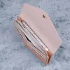 2026 Novo Modelo Carteira Longa Feminina Versátil de Cor Sólida com Múltiplos Porta-Cartões, Bolsa Clutch com Fecho de Botão, Bolsa de Celular Fashion, Carteira de Couro Macio