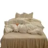 2026 Nova Classe A Grau Mãe e Bebê Outono e Inverno Quente Estampado Leite Fleece Doce Estilo Renda Conjunto de Quatro Peças Estilo Princesa de Casa