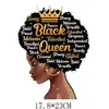 Amazon transfronterizo europeo y americano niñas negras pegatinas de estampado en caliente logo de ropa patrón de transferencia térmica pegatinas de estampado en caliente fotos calientes