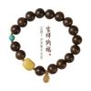 Alto Aceite Alta Densidad Fragancia Agaricus de Kalimantan Cuentas de Buda Magnesita Piel de Fulu Buena Suerte Temperamento Femenino Pulsera Blanca a Juego