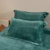 Fundas de Almohada de Terciopelo Coral de Invierno, un Par de 48X74Cm Gamuza Cálidas y Engrosadas Funda de Almohada Individual Grande Terciopelo de Felpa