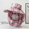 Sombrero Chal de ala ancha para mujer de verano, Modelo popular para trabajar en los campos, Sombrero de protección solar, Sombrero de sol para playa al aire libre, Sombrero para recolectar té