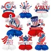 Decoración de panal del Día de la Independencia de Estados Unidos suministros para fiestas decoración de fiesta USA bola de panal de escritorio panal de festival mesa de panal