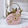 Bolsa de fieltro de oveja navideña, Bolsa para dulces de Nochebuena, Bolsa de tela no tejida transfronteriza para arreglos florales