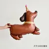 Nuevo globo con forma de perro 3D tridimensional sentado oso de amor globo de aluminio feliz cumpleaños pastel animal