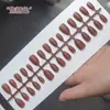 PMMA Resistentes y Ajustados Uñas Postizas Doble Cara Mate Sin Grabado Código de Lima Uñas de Colores Uñas Trapezoidales Arte de Uñas Color Natural