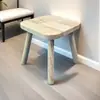 Bancos Pequenos de Madeira Maciça, Cadeiras de Jantar Empilháveis, Cadeiras de Mesa de Jantar, Bancos Pequenos, Mesa de Jantar, Assentos para Sala de Estar em Casa, Bancos, Bancos de Assento, Bancos Baixos