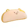 Almofada de Pelúcia Longa de Pão Torrado Desenho Animado para Meninas Dormirem, Encosto Grande, Almofada de Suporte para Cintura, Almofada para Abraçar