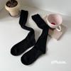 Pilha meias outono e inverno algodão malha branca meados da panturrilha perna cobrir inverno quente meias de bezerro estilo japonês para mulheres