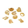 Pendientes de gancho de oreja estilo europeo, círculo dorado, pendientes geométricos retorcidos, diseño de nicho, pendientes colgantes hechos a mano para mujer