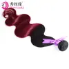 Fábrica Xuchang Atacado Transfronteiriço de Perucas Extensões de Cabelo Humano Onda Corporal 1B/Vermelho