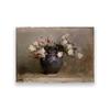Pintura a Óleo Nórdica Vintage Vaso de Flores Peônia Sala de Estar Decoração de Quarto Sem Moldura Núcleo de Poster de Pintura Suspensa
