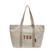 Bolsa de Lona Grande Capacidade Estilo Coreano Bolsa de Ombro para o Trabalho Simples Têxtil Versátil Lazer Bolsa Tote para Estudantes