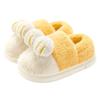 Pantuflas de Algodón Jialiya para Mujer Invierno Todo Incluido Tacón 2025 Nuevos Zapatos de Algodón Cálidos de Felpa para el Hogar de Interior para Pareja para Hombre